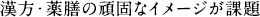 漢方・薬膳の頑固なイメージが課題